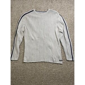 Vintage Unionbay Y2K Sweater Striped 90s Skater Cyber Mall Goth Mens XL Black